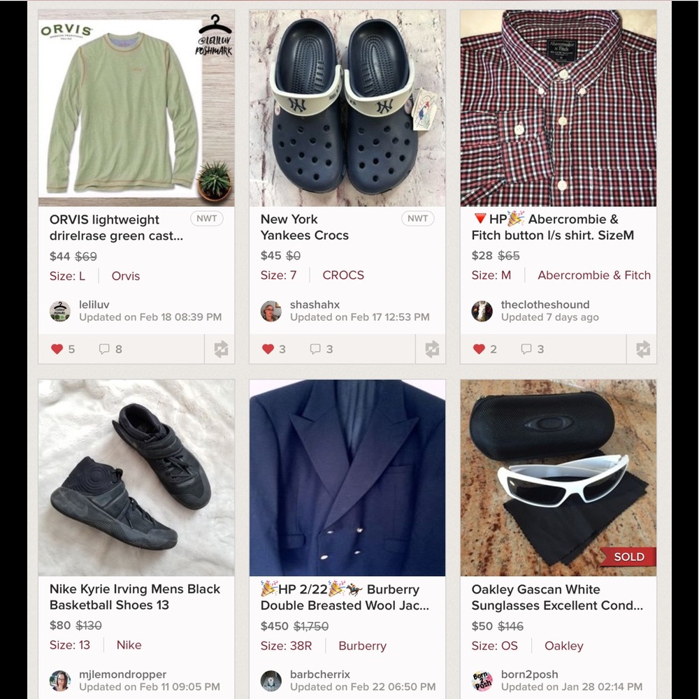 Shop Men’s Style Party Host Picks 2-22-19